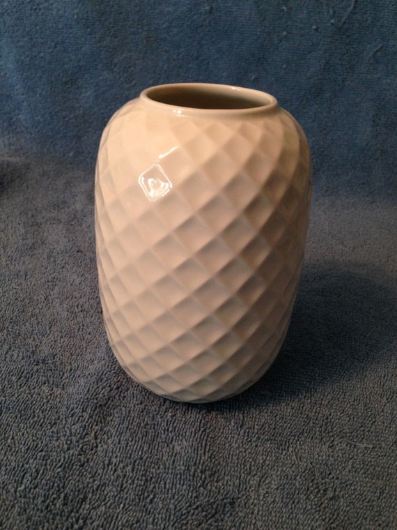 Thomas Germany Pottery Vase White Porcelian Retro by chateaudebree