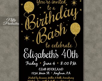 party 17 sweet eo 40th invitations  Etsy birthday