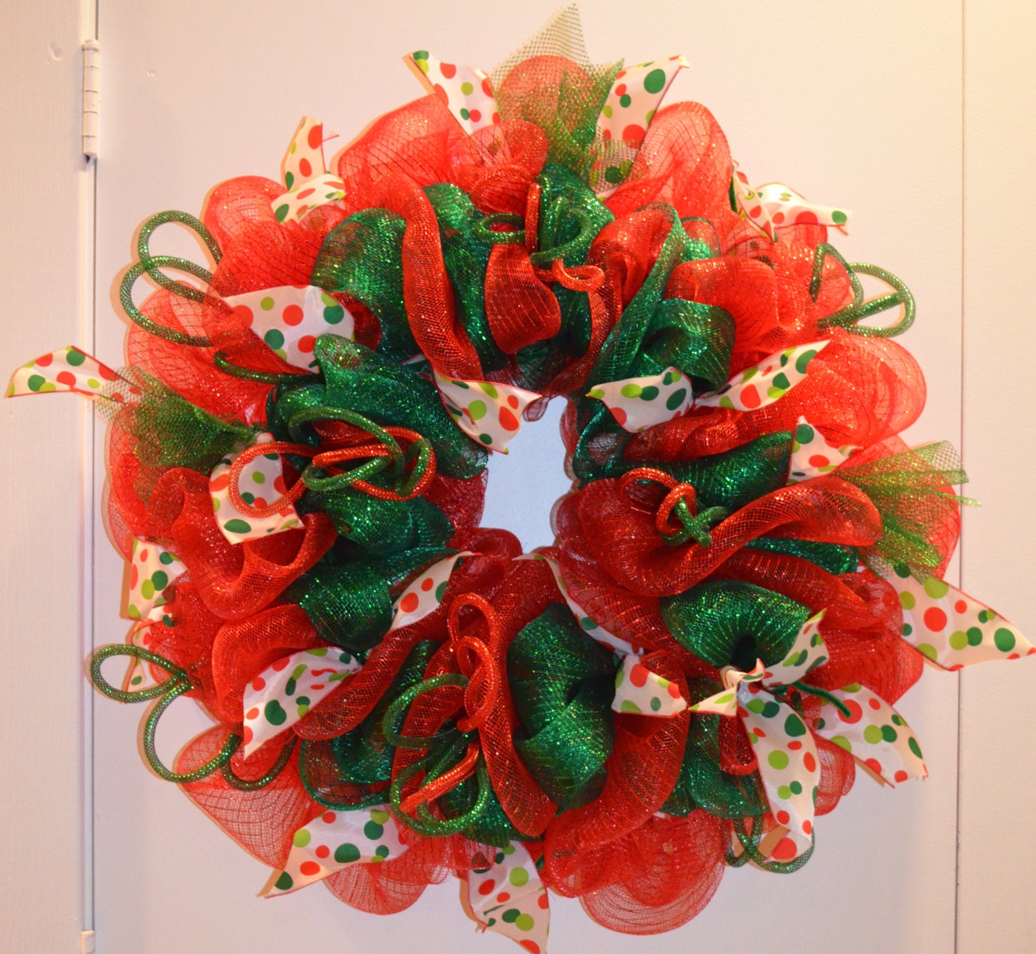 Sample- Festive Christmas/Holiday Wreath Have a holiday one custom made for you!