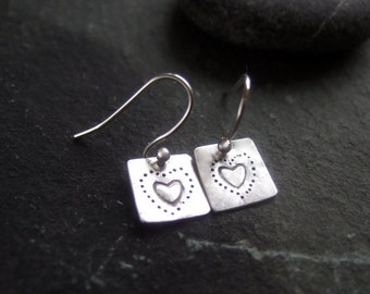 Silver, silver drop earrings, silver dangle earrings, sterling silver earrings, silver 925 handmade