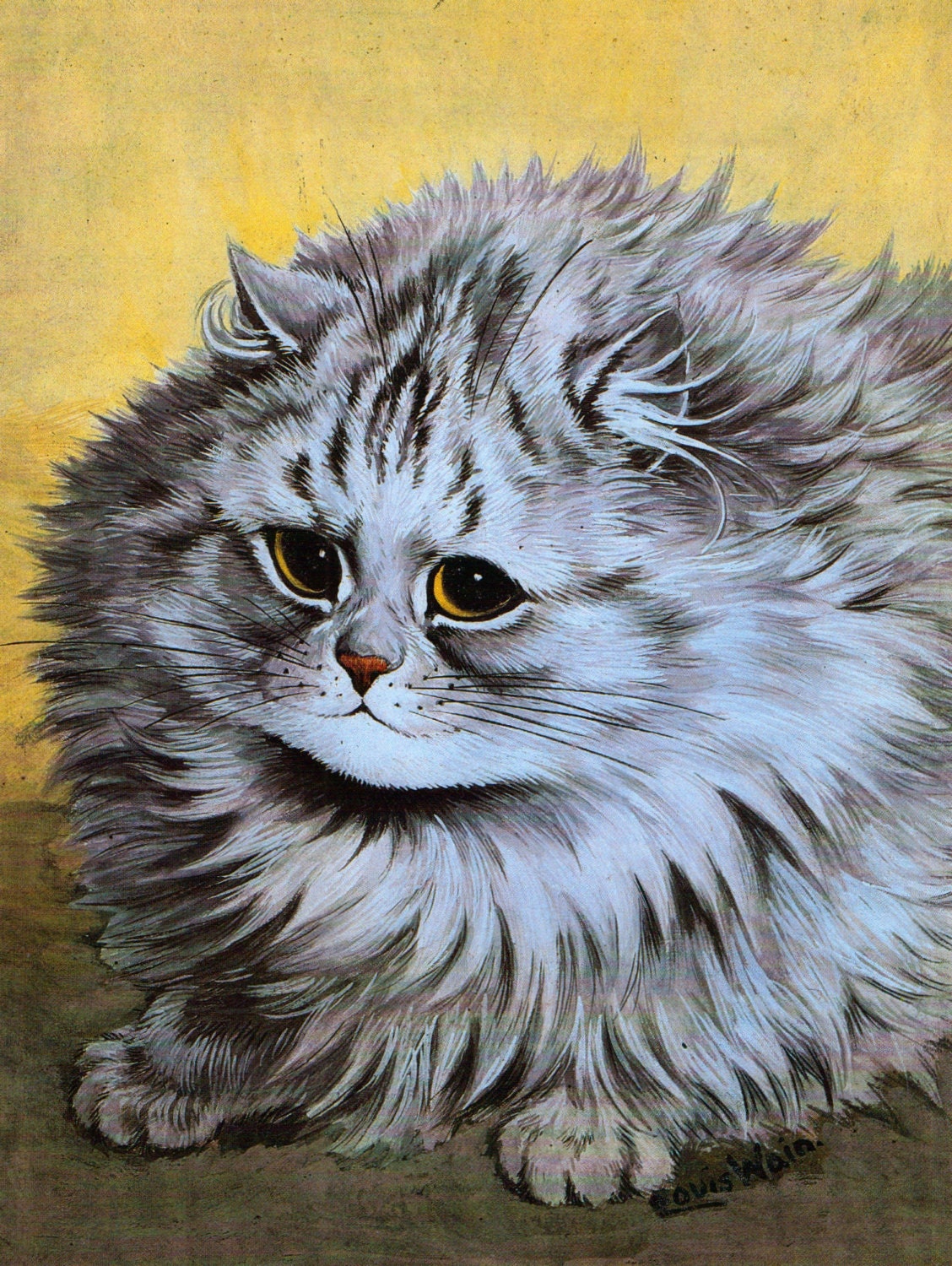 Louis Wain Cat Print Art
