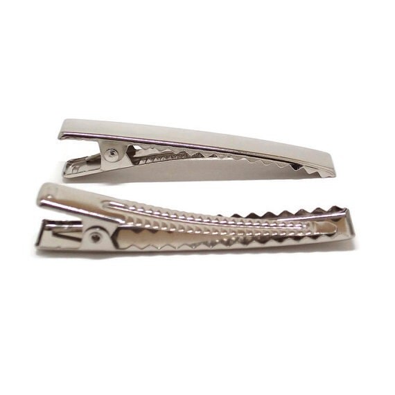 40 large alligator clips with teeth 57mm 2 1/4 inches