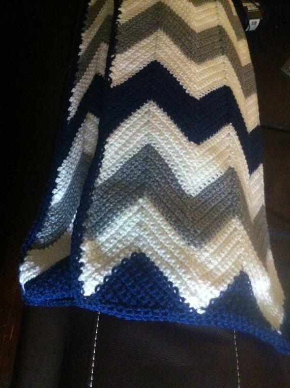 Items similar to Chevron Baby Blanket with straight edges Customize and choose your own colors