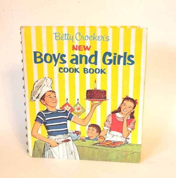 Vintage 1965 Betty Crocker New Boys and Girls Cookbook