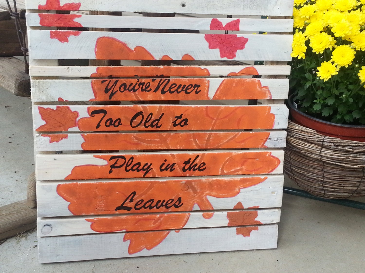 Fall Autumn Pallet Sign Pallet Decor Fall By Teestransformations