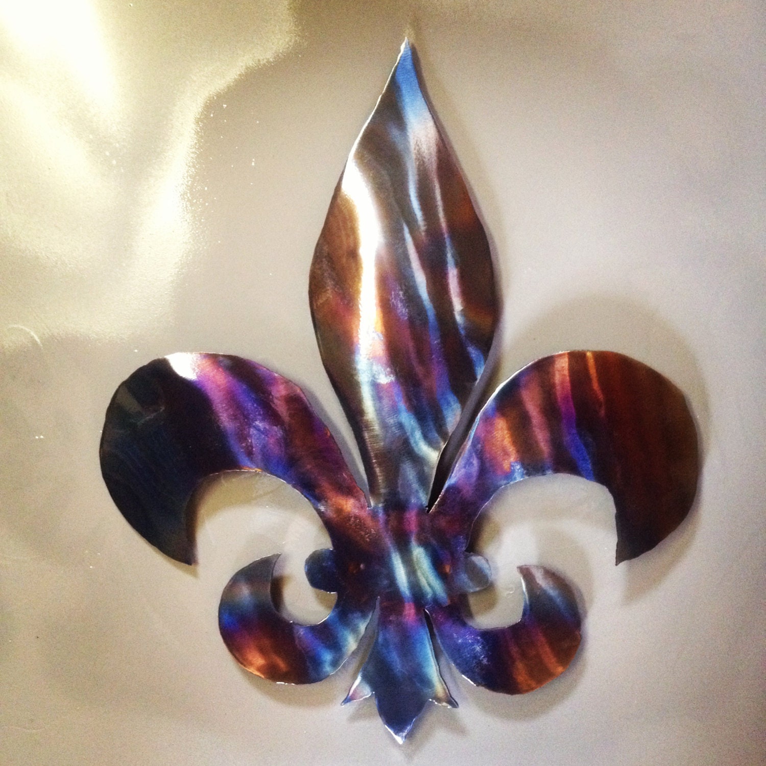 Fleur De Lis Handmade Metal Art Decor Home Gift Handcrafted