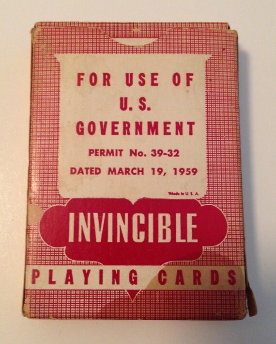 1959 Red Cross Military Issue Playing Cards RARE