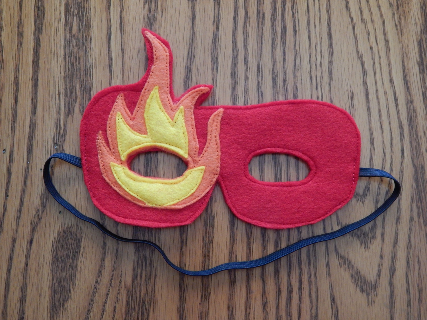 Human Torch or Fire Power Felt Superhero Mask Costume with or