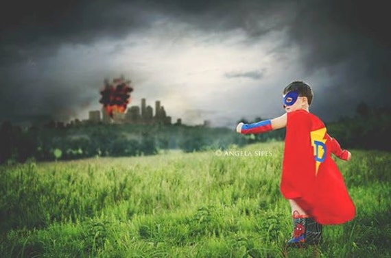 custom superhero cape and mask