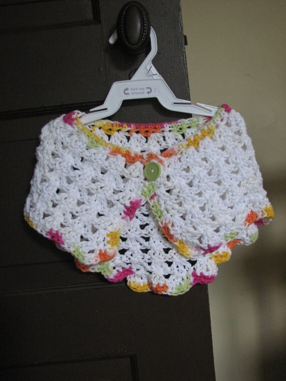 Elegent Little Girl Shawl Size 2T Fun Playtime Shawl