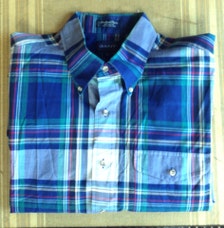 Men39;s Vintage Preppy Cotton Long Sleeve Buttonup Shirt LARGE 