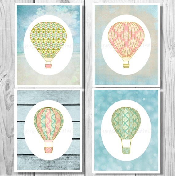 Hot Air Balloon Nursery Hot Air Balloon Printable Hot Air