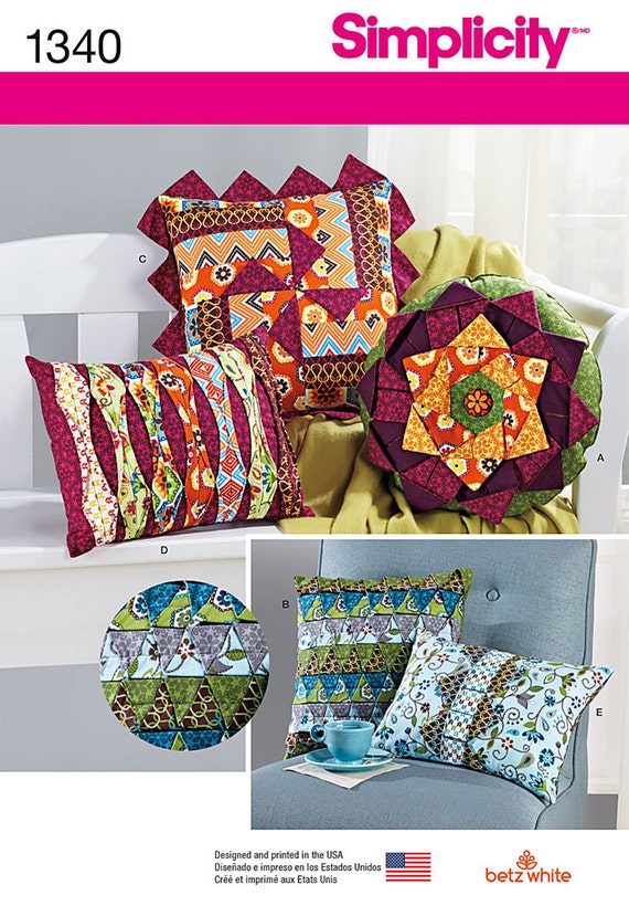 Decorative Pillows Simplicity Pattern 1340