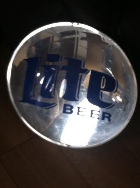 Vintage 70s MILLER LITE Bubble SIGN Beer by bigbootyjudys on Etsy
