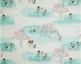 Blackout Curtains, Nursery Curtains, Baby, Baby Girl, Michael Miller's Wee Wander, Nursery, Deer, Woodland, Blackout Window Curtain Panels