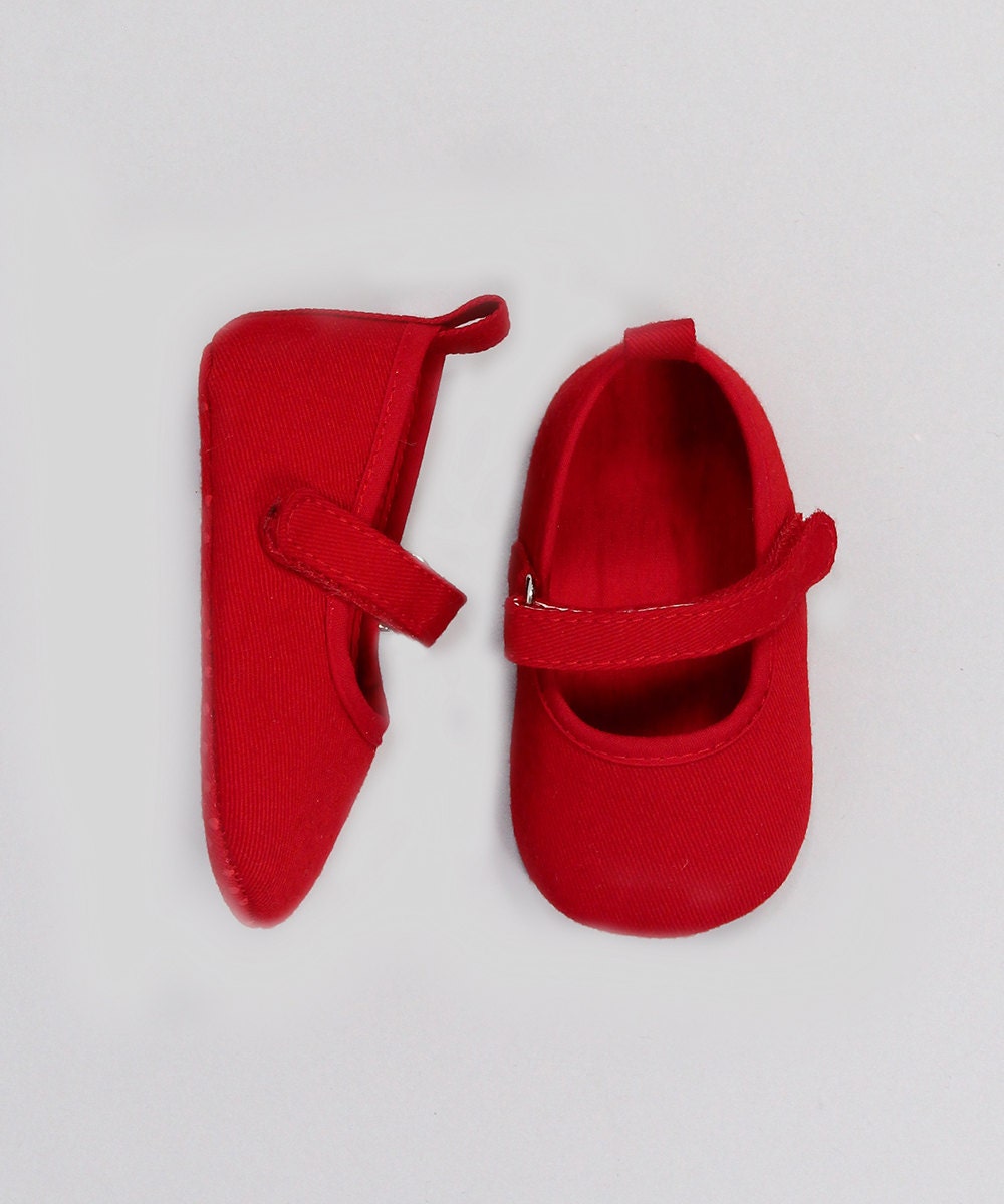 Baby Girl Shoes Red Soft Sole PreWalkers Baby Shoes Red