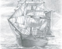 drawit yourself european sailing ship