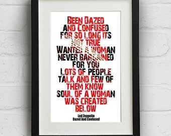 LED ZEPPELIN LYRICS DAZED led zeppelin lyrics dazed: