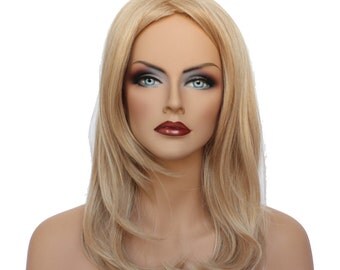 Classic Cap women Synthetic straight Medium Blonde mix wig HengFeng MI186 SKU: 10B43