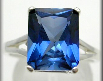 Items similar to blue sapphire engagement ring . free shipping ...
