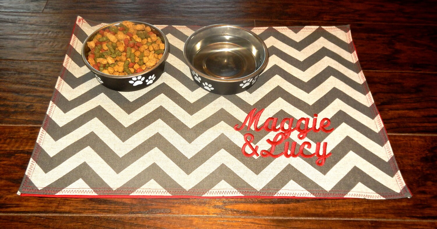 Personalized Pet Placemat Feeding Mat 13x19