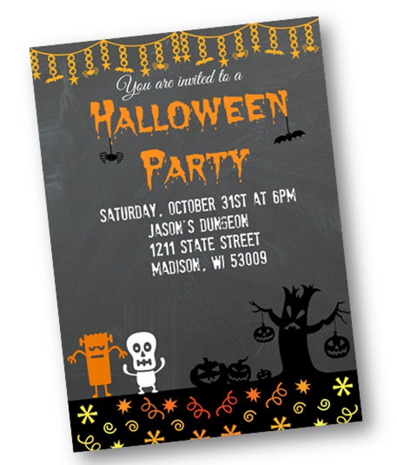 Halloween Invitation Paper 2