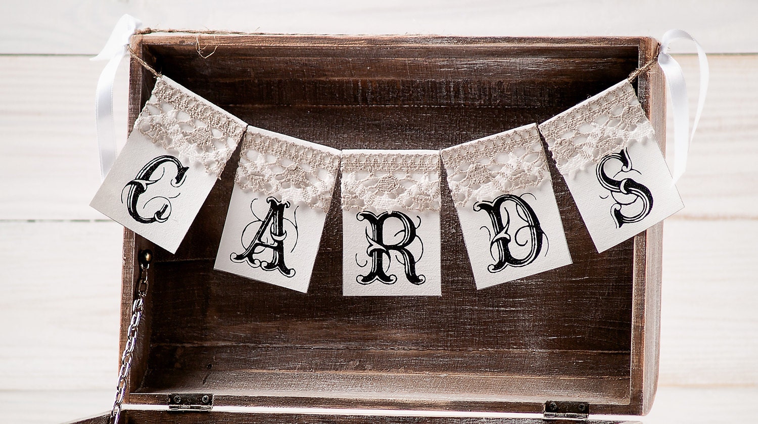 Wedding Cards Banner Wedding Card Sign Rustic Garland for Card