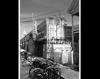 Black  White Photograph of Key Wes t Cinema, Florida USA (Code: 40007 ...