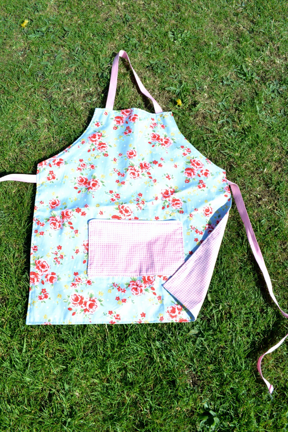 Reversible Apron child and adult sizes SEWING by OwlandSewingCat