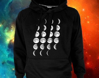 Moon Phases 2 Hoodie Girl, Awesome Hoodie, T shirt, T shirt Girl, T ...