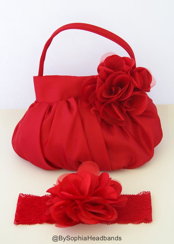 Red Flower Purse Girl's Red Purse Girl's Red