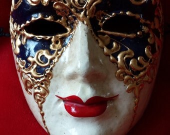 Handmade Masquerade Mask by Alberto Sarria, Venice, Italy