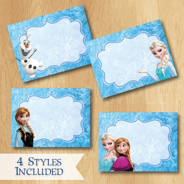 Disney Frozen Food Labels INSTANT DOWNLOAD by PrintMeParties