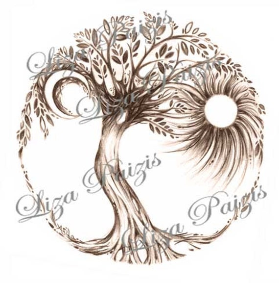 Tree of Life Tattoo design by Liza Paizis original by TattooMagic