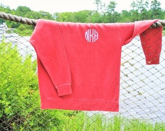 Monogrammed Comfort Colors Sweatshirt