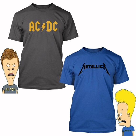 Beavis And Butthead Halloween Costume T Shirt Acdc Par Niftyshirts 