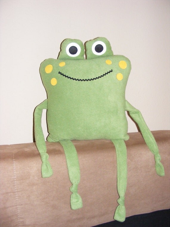 cute frog pillow