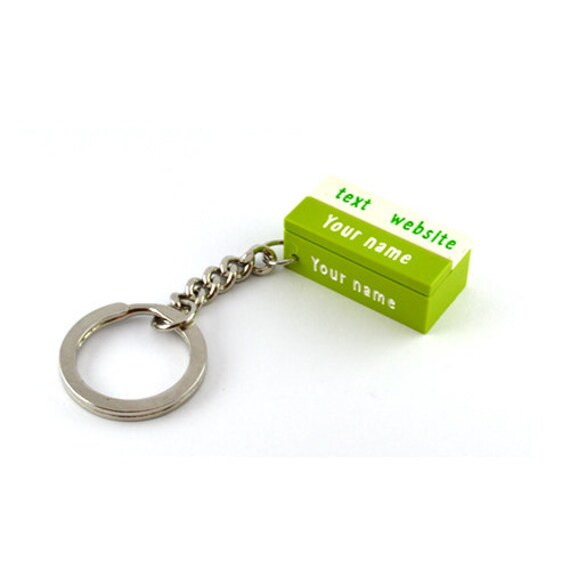Personalised LEGO® keychain keyring engraved with your name