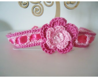 Crochet Flower Hair clip holder Girl accessories hair clip