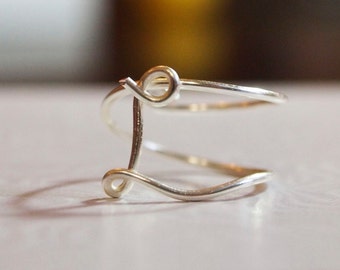initial "L" wire wrapped ring