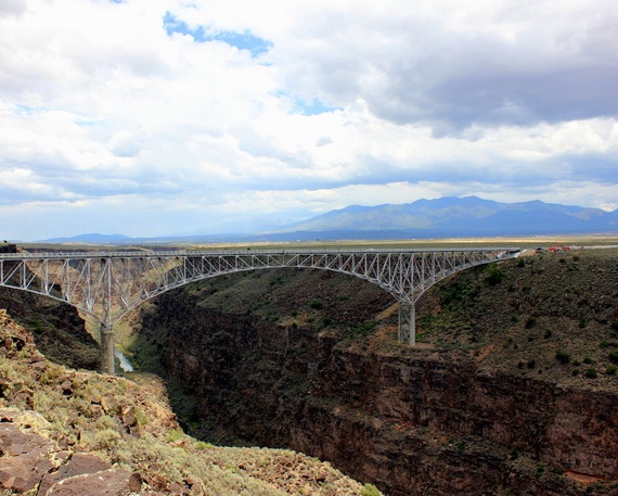 Items Similar To Red River Gorge Bridge Photograph In Taos, New Mexico 