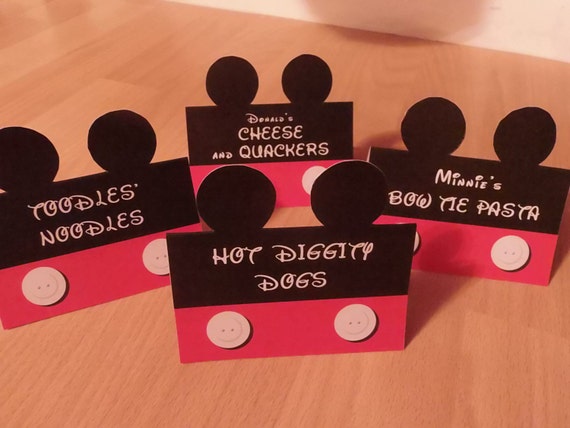 CUSTOMIZED Food Labels Mickey Mouse Clubhouse Birthday Party