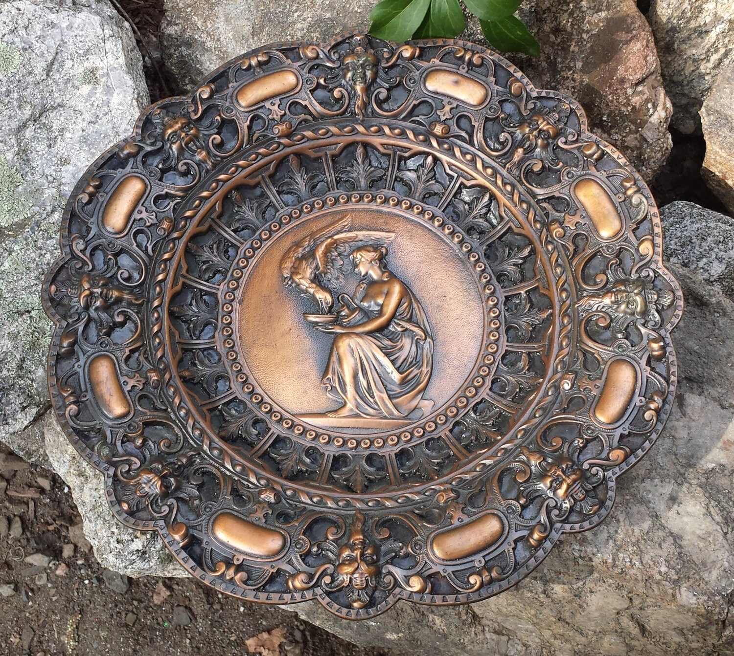 Vintage Metal Decorative Collectible Bowl by NorthernVintageFinds