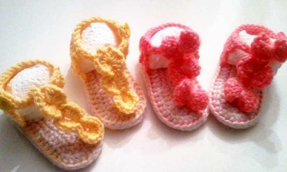 Items similar to Crocheted Sandals on Etsy Crochet women dress free patterns instructions
