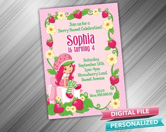 Strawberry Shortcake Invitation