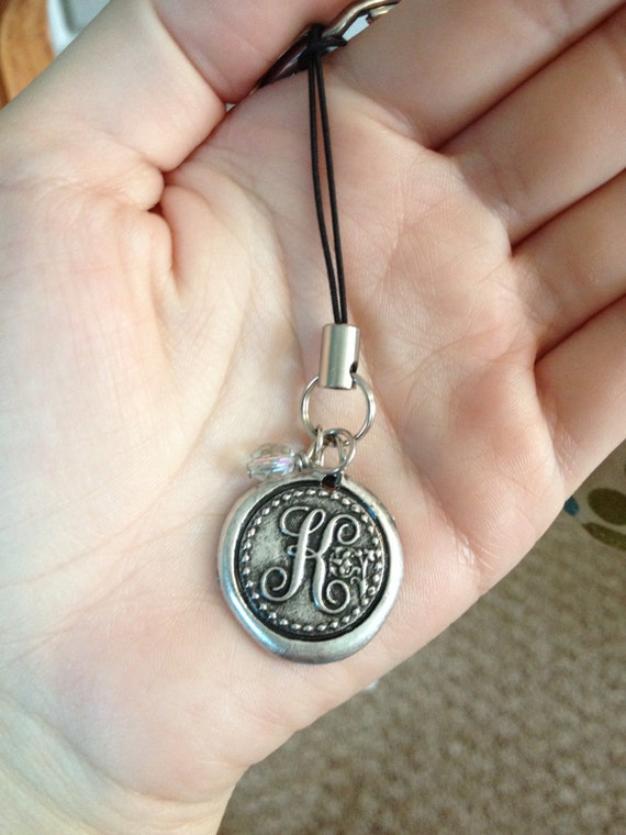 Initial keychain by SewFineByKerri on Etsy