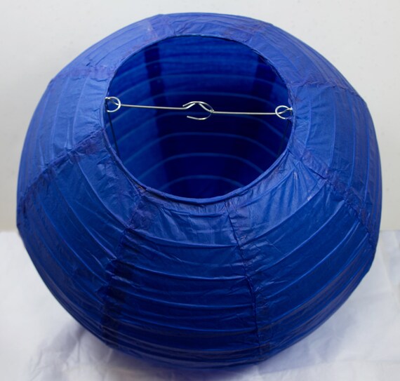Items similar to Navy Blue Paper Lantern 30cm on Etsy