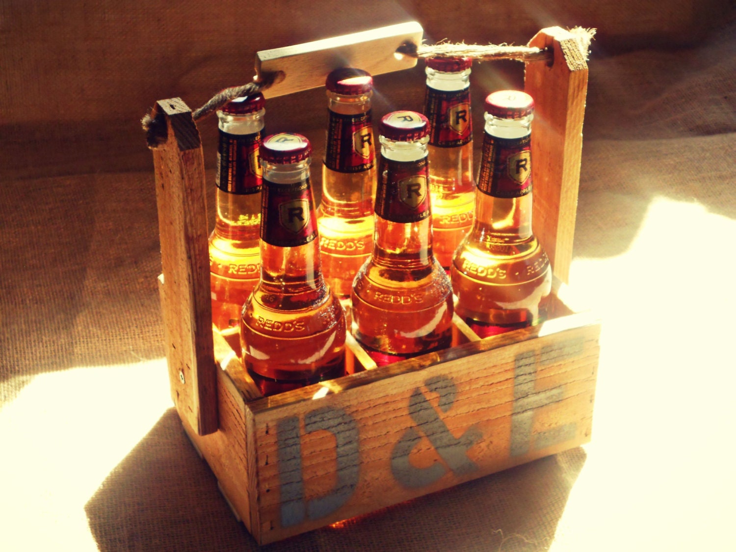 Wooden Beer Crate by ThisShabbyHouse on Etsy