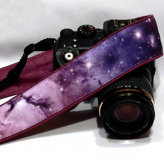 Galaxy Camera Strap, Cosmos Camera Strap, Space Camera Strap, Blue Purple Camera Strap, Nikon, Canon Camera Strap, Women Accessories