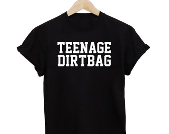 Teenage Dirtbag shirt unisex 1D One Direction clothing Lyrics Text T ...